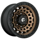 20x9 Fuel Off-Road D634 Zephyr Matte Bronze Black Bead Ring 5x127 ET20 Wheel