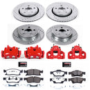 PowerStop Z36 Truck and SUV Ceramic Brake Pad, Drilled & Slotted Rotor, and Cali