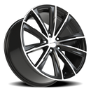 20x9 Vision 471 Splinter Gloss Black - Machined Wheel 5x120 ET35 CB72.6