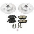PowerStop Genuine Geomet Coated Rotor and Low-Dust Ceramic Brake Pad Kit