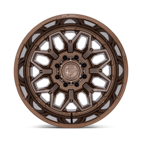 22x8.25 Fuel Off-Road D876 Flux Dually Platinum Bronze 8x210 ET-201 Wheel
