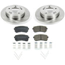 PowerStop OE Stock Replacement Low-Dust Ceramic Brake Pad and Rotor Kit
