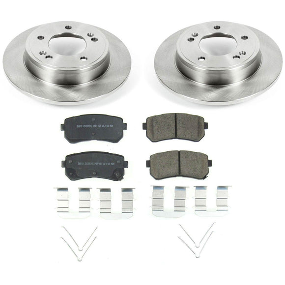 PowerStop OE Stock Replacement Low-Dust Ceramic Brake Pad and Rotor Kit