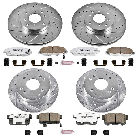 PowerStop Z26 Street Performance Ceramic Brake Pad and Drilled & Slotted Rotor K