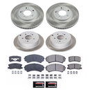 PowerStop Semi-Coated Rotor and Low-Dust Ceramic Brake Pad Kit