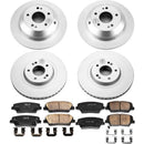 PowerStop Genuine Geomet Coated Rotor and Low-Dust Ceramic Brake Pad Kit