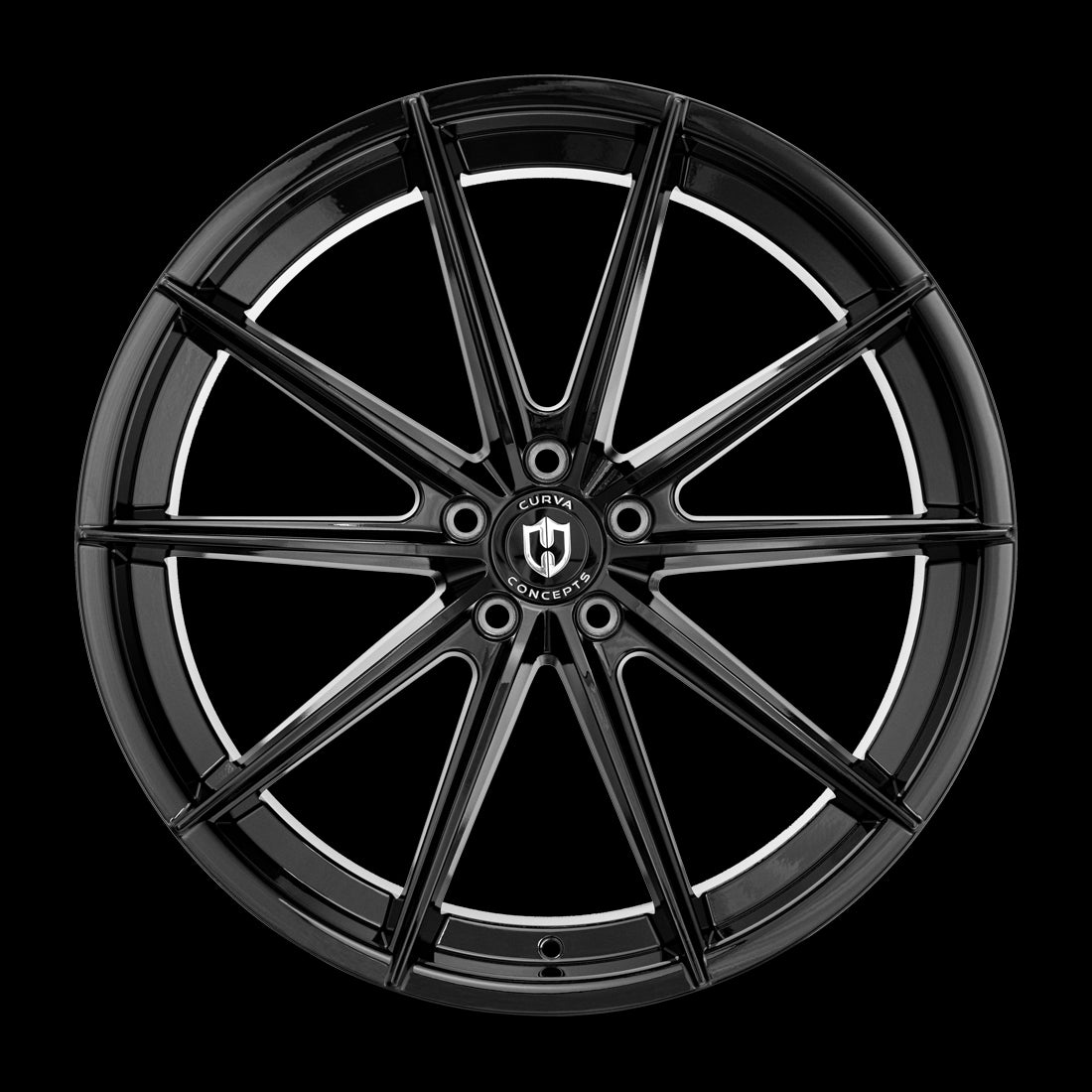 22x9 Curva CFF46 Gloss Black 5x130 ET40 wheel/rim