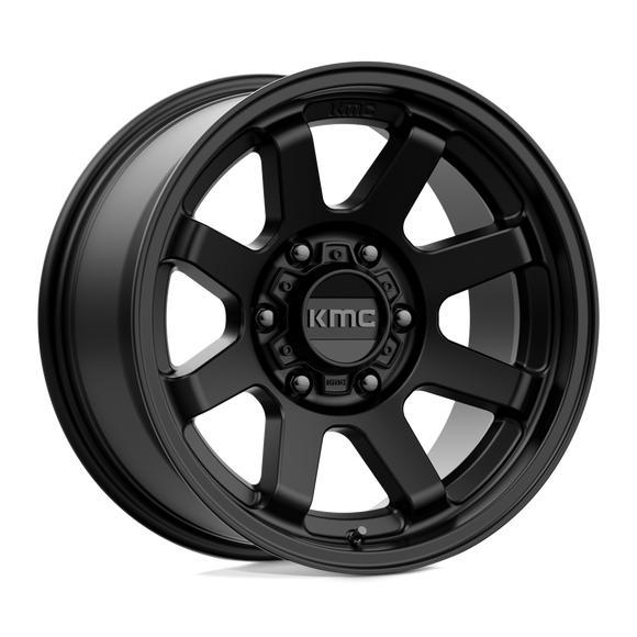 17X8.5 KMC KM723 Trail Satin Black 6x120 ET0 wheel/rim