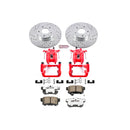 PowerStop Z26 Street Performance Ceramic Brake Pad, Drilled Slotted Rotor, and C