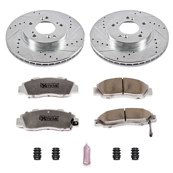 PowerStop Z26 Street Performance Ceramic Brake Pad and Drilled & Slotted Rotor K