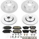 PowerStop Genuine Geomet Coated Rotor and Low-Dust Ceramic Brake Pad Kit