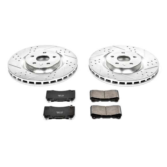 PowerStop Z23 Daily Driver Carbon-Fiber Ceramic Brake Pad and Drilled & Slotted