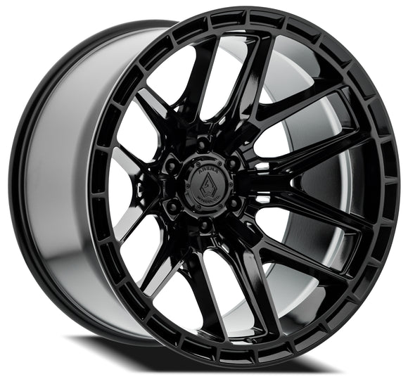 22x12 Arena Wheel Battle Satin Black Wheel 8x170 ET-44 CB125.1