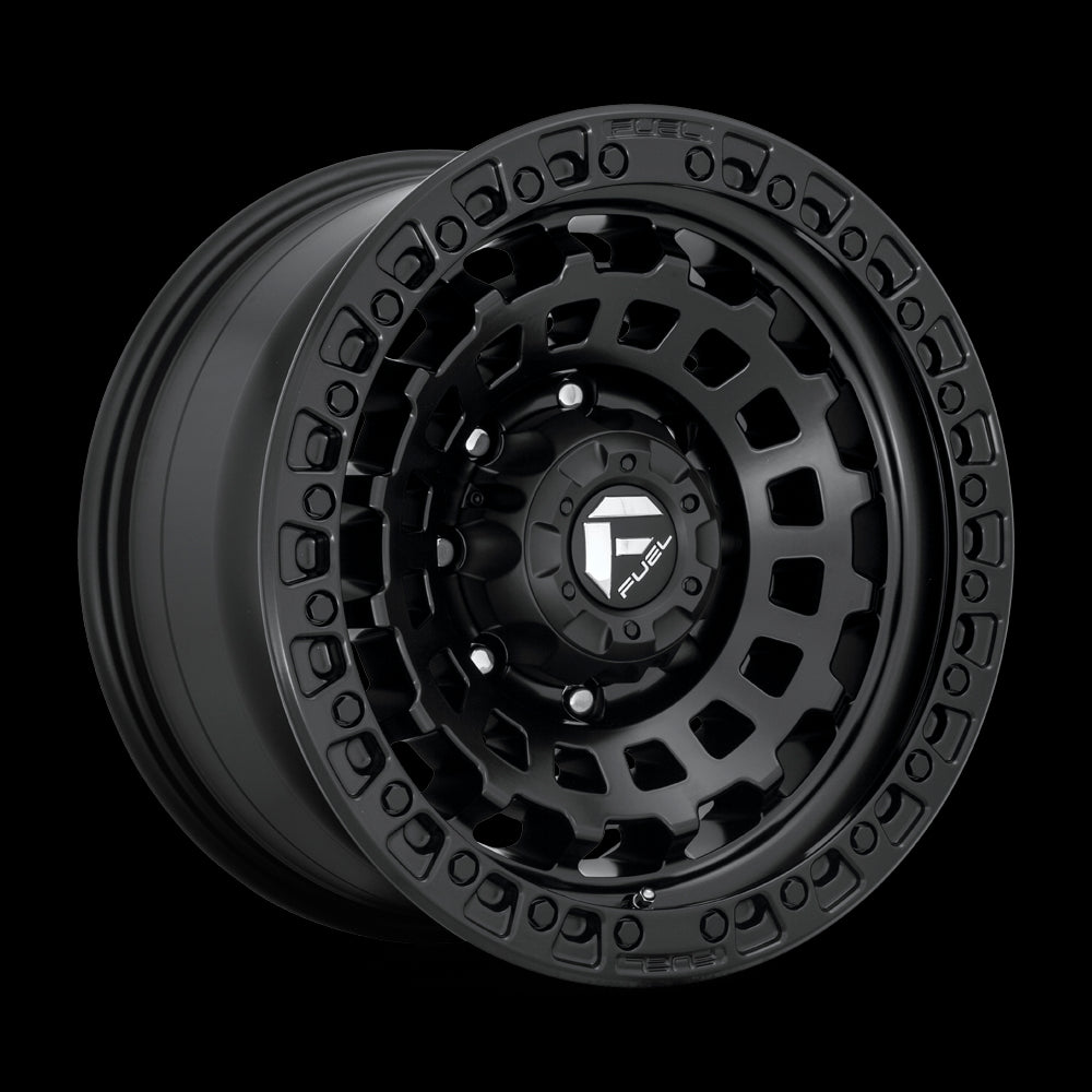 17X8.5 Fuel D633 Zephyr Matte Black 5X108 ET25 wheel/rim