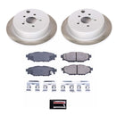 PowerStop Semi-Coated Rotor and Low-Dust Ceramic Brake Pad Kit