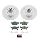 PowerStop Genuine Geomet Coated Rotor and Low-Dust Ceramic Brake Pad Kit