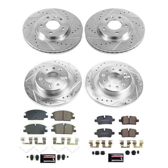 PowerStop Z23 Daily Driver Carbon-Fiber Ceramic Brake Pad and Drilled & Slotted