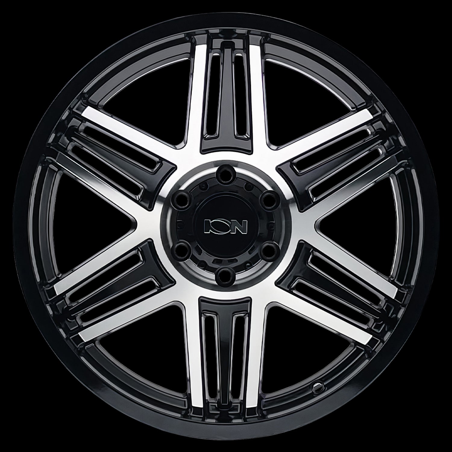 20x10 ION 147 Gloss Black Machined 8x165.1 8x6.5 ET-19 Wheel Rim