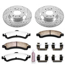 PowerStop Z36 Carbon-Fiber Ceramic Brake Pad with Drilled and Slotted Rotor Kit