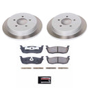 PowerStop Semi-Coated Rotor and Low-Dust Ceramic Brake Pad Kit