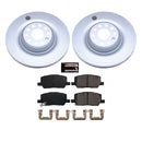 PowerStop Genuine Geomet Coated Rotor and Low-Dust Ceramic Brake Pad Kit