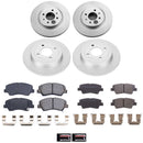 PowerStop Genuine Geomet Coated Rotor and Low-Dust Ceramic Brake Pad Kit