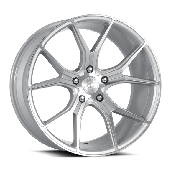 20x8.5 Dolce Performance MONZA Gloss Silver Machined Face 5x120 ET28 CB72.56