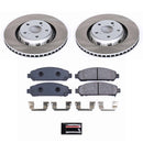 PowerStop Semi-Coated Rotor and Low-Dust Ceramic Brake Pad Kit