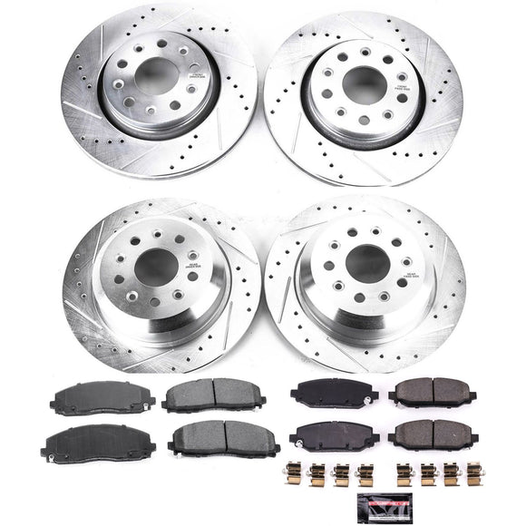 PowerStop Z23 Daily Driver Carbon-Fiber Ceramic Brake Pad and Drilled & Slotted