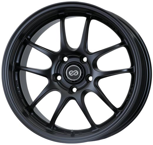 17x7 Enkei PF01 Matte Black Wheel/Rim 4x100 4-100 17-7 ET38