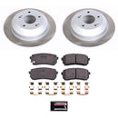 PowerStop Semi-Coated Rotor and Low-Dust Ceramic Brake Pad Kit