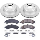 PowerStop Genuine Geomet Coated Rotor and Low-Dust Ceramic Brake Pad Kit
