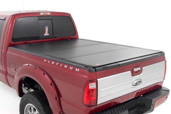 Rough Country Hard Tri-Fold Bed Cover 6'10" Bed For Ford Super Duty 08-16