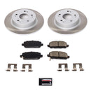 PowerStop Semi-Coated Rotor and Low-Dust Ceramic Brake Pad Kit