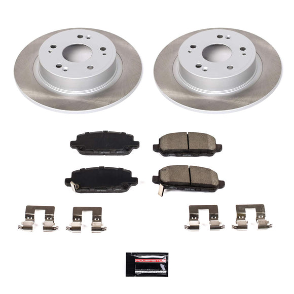 PowerStop Semi-Coated Rotor and Low-Dust Ceramic Brake Pad Kit