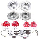 PowerStop Z26 Street Performance Ceramic Brake Pad, Drilled Slotted Rotor, and C