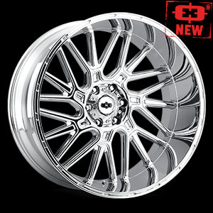 24x12 Vision 404 Chrome 6x139.7 ET-51 wheel/rim