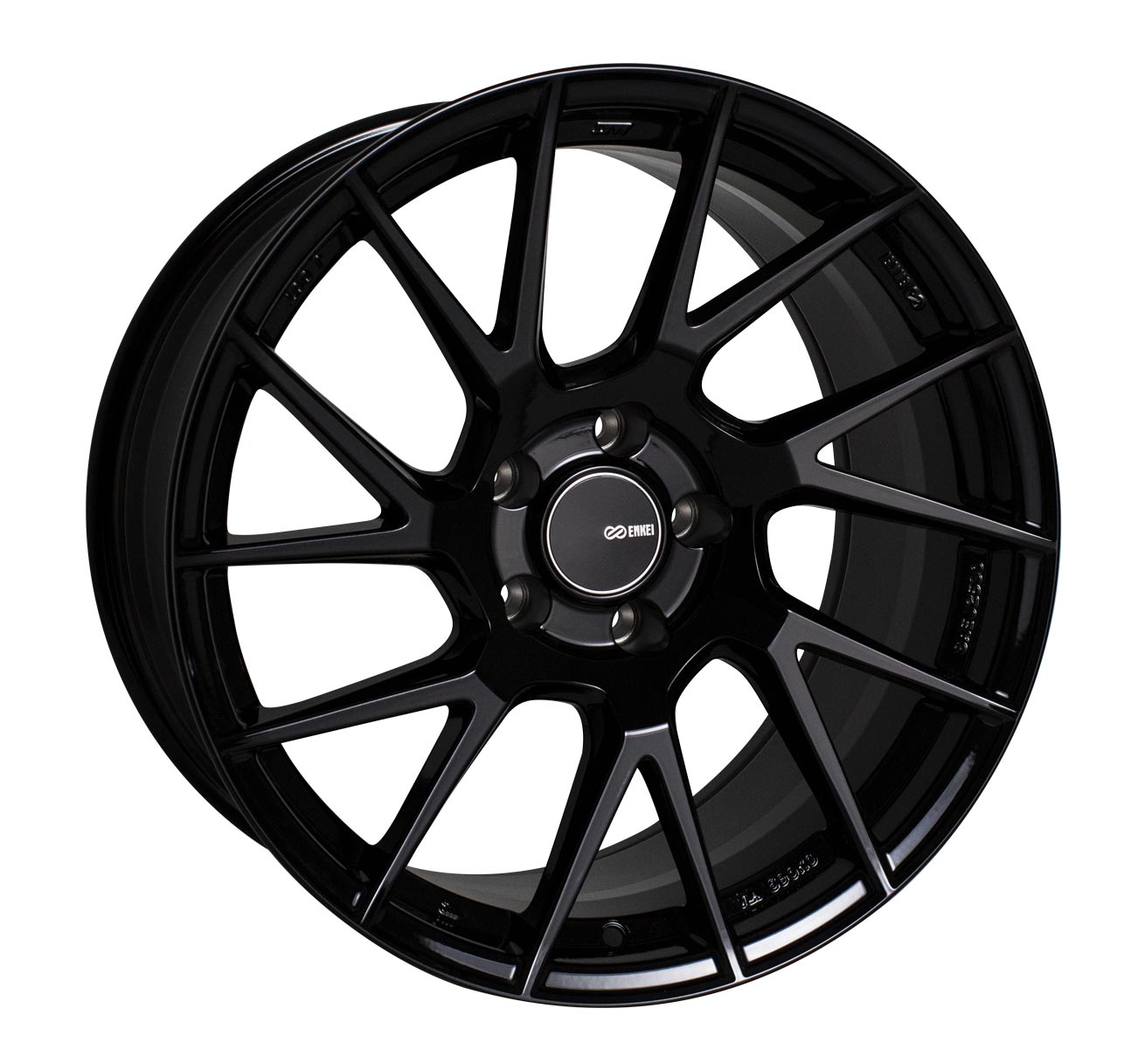 18X8 Enkei TM7 Black Paint Wheel/Rim 5x114.3 ET45 18-8 5-114.3 Each