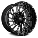 20x10 Hardrock Overdrive Gloss Black Milled 8x170 ET-19 wheel/rim