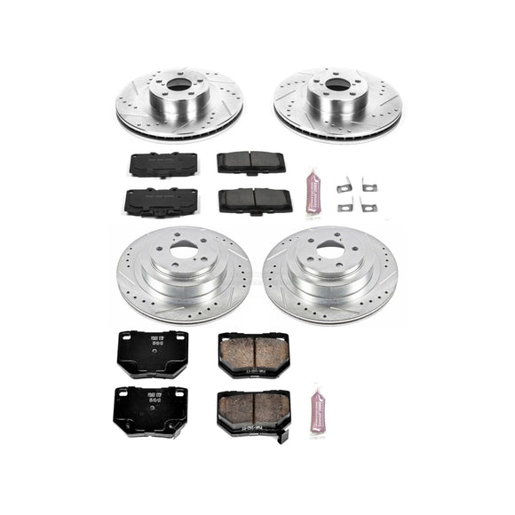 PowerStop Z23 Daily Driver Carbon-Fiber Ceramic Brake Pad and Drilled & Slotted