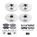 PowerStop Genuine Geomet Coated Rotor and Low-Dust Ceramic Brake Pad Kit