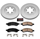 PowerStop Genuine Geomet Coated Rotor and Low-Dust Ceramic Brake Pad Kit