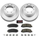 PowerStop Genuine Geomet Coated Rotor and Low-Dust Ceramic Brake Pad Kit