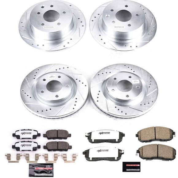 PowerStop Z26 Street Performance Ceramic Brake Pad and Drilled & Slotted Rotor K