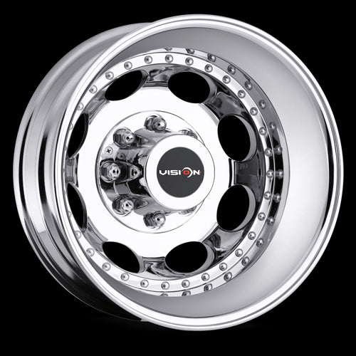 19.5x6.75 Vision 181Z Hauler Chrome 8x210 ET-143 Wheel Rim