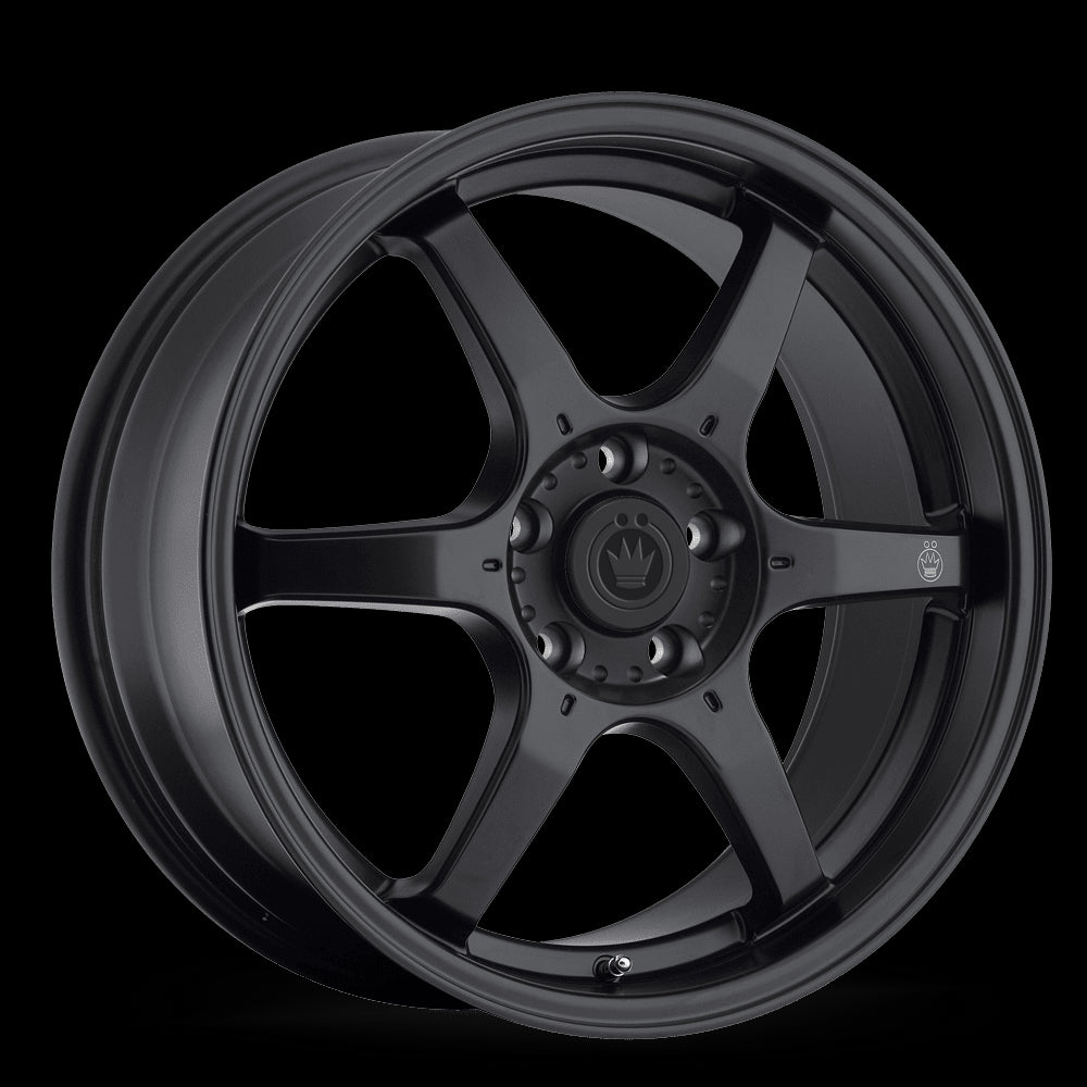 16x7 Konig Backbone Matte Black 5x114.3 5x4.5 ET40 Wheel Rim