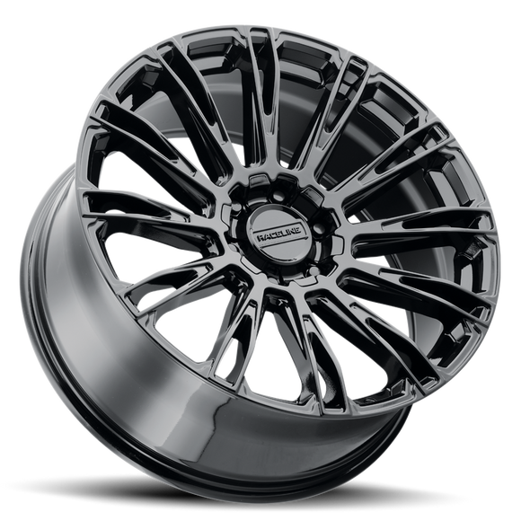 22x9.5 Raceline 802GB Ascent Gloss Black 6x139.7 ET20 CB106.1 Wheel