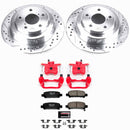 PowerStop Z23 Daily Driver Carbon-Fiber Ceramic Pads Drilled & Slotted Rotor & C
