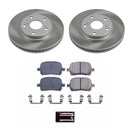 PowerStop Semi-Coated Rotor and Low-Dust Ceramic Brake Pad Kit