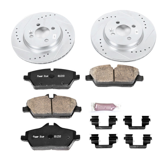 PowerStop Z23 Daily Driver Carbon-Fiber Ceramic Brake Pad and Drilled & Slotted